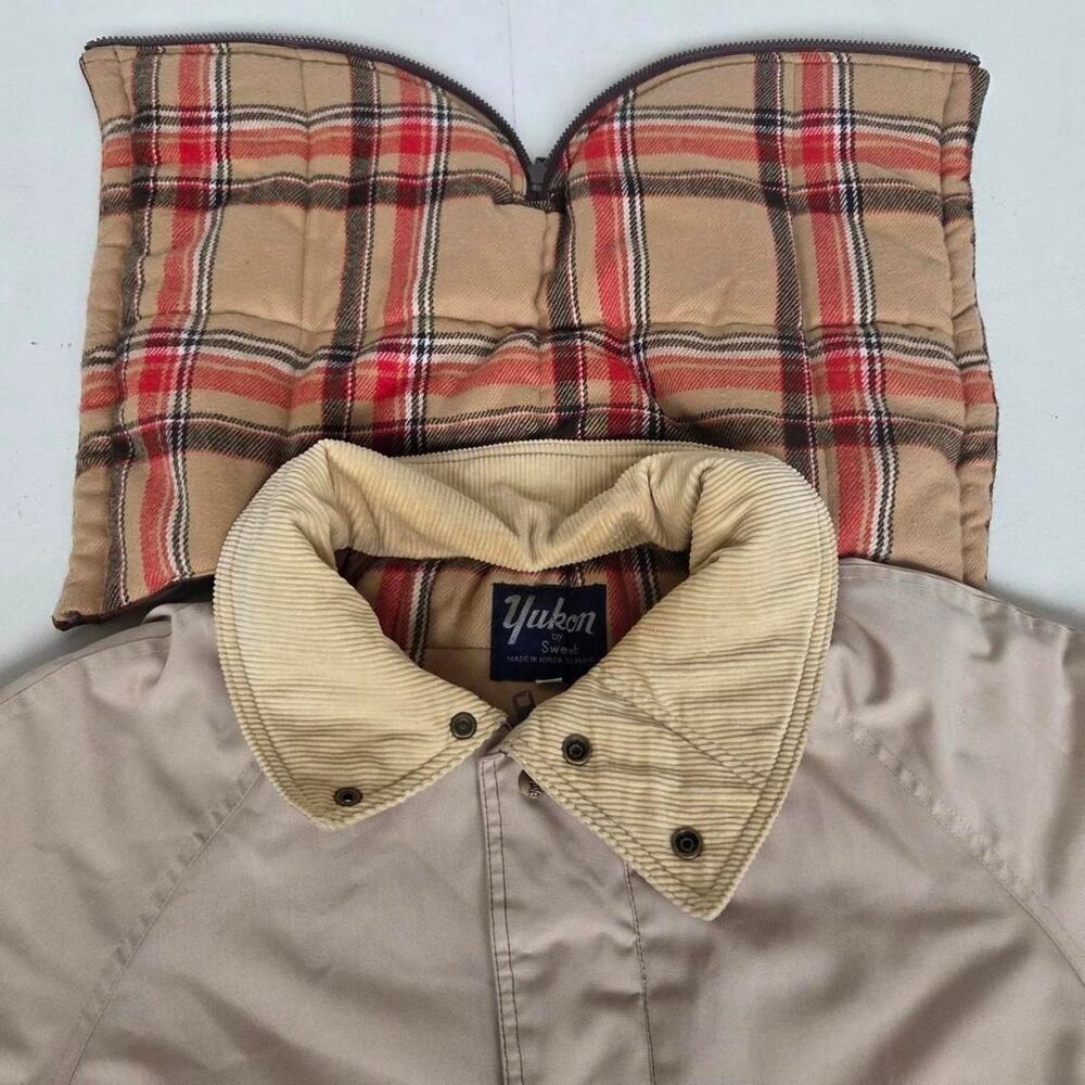 Vintage Western Barn Coat Brown Tan Yukon Sweet Insulated Hooded XL - Picture 5 of 8